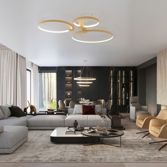 Lubinis šviestuvas RIO 55 golden LED 4000K