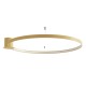 Lubinis šviestuvas RIO 110 golden LED 4000K Lubinis šviestuvas RIO 110 golden LED 4000K