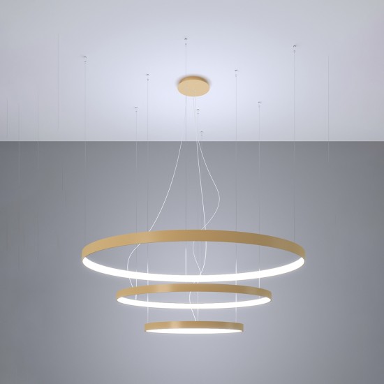 Šviestuvas RIO 3 55/78/110 auksinis LED 4000K Šviestuvas RIO 3 55/78/110 auksinis LED 4000K