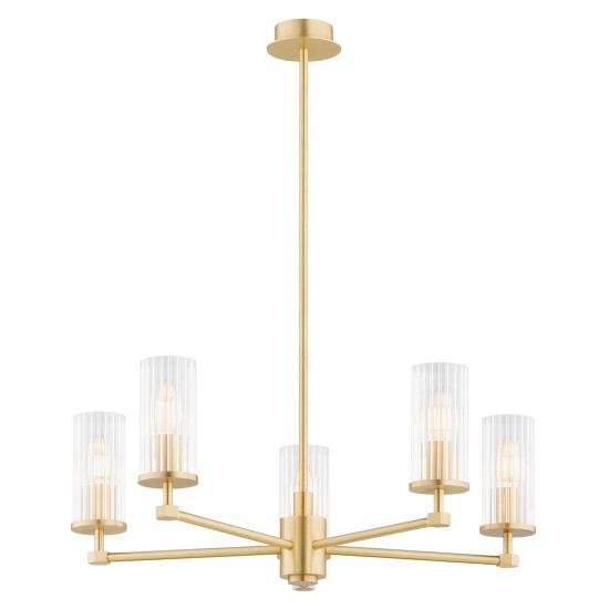 Didelis žalvarinis sietynas su grioveliuotu stiklu, 62 cm, HAMPTON Didelis žalvarinis sietynas su grioveliuotu stiklu, 62 cm, HAMPTON