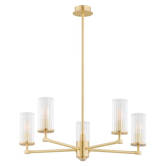 Didelis žalvarinis sietynas su grioveliuotu stiklu, 62 cm, HAMPTON Didelis žalvarinis sietynas su grioveliuotu stiklu, 62 cm, HAMPTON