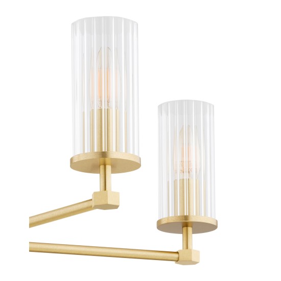 Didelis žalvarinis sietynas su grioveliuotu stiklu, 62 cm, HAMPTON Didelis žalvarinis sietynas su grioveliuotu stiklu, 62 cm, HAMPTON