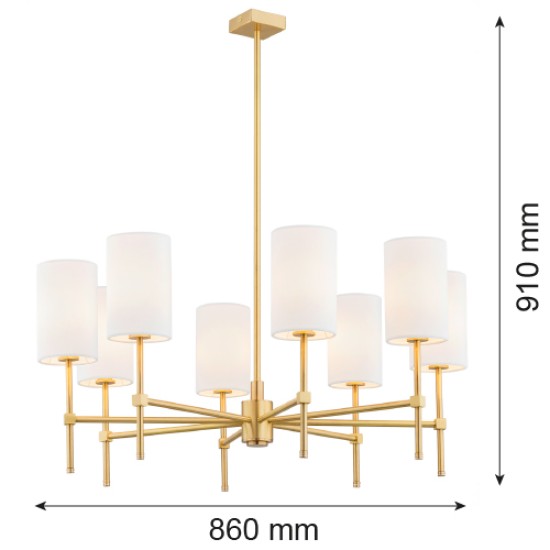 Didelis žalvarinis sietynas su grioveliuotu stiklu, 74 cm, HAMPTON Didelis žalvarinis sietynas su grioveliuotu stiklu, 74 cm, HAMPTON