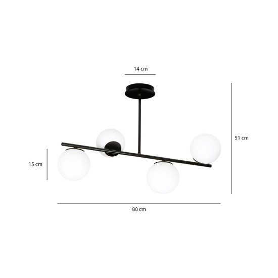 pakabinamas šviestuvas BIOR 4 BLACK pakabinamas šviestuvas BIOR 4 BLACK