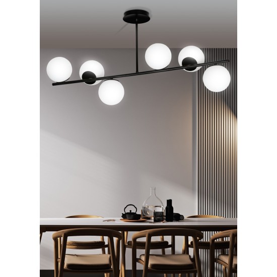 Pakabinamas šviestuvas BIOR 6 BLACK