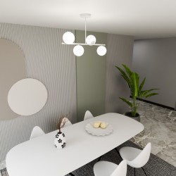  pakabinamas šviestuvas BIOR 4 WHITE