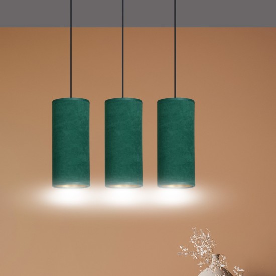 Pakabinamas šviestuvas BENTE 3 BL GREEN