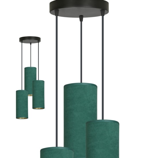 Pakabinamas šviestuvas BENTE 3 BL PREMIUM GREEN Pakabinamas šviestuvas BENTE 3 BL PREMIUM GREEN