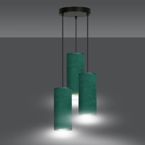 Pakabinamas šviestuvas BENTE 3 BL PREMIUM GREEN Pakabinamas šviestuvas BENTE 3 BL PREMIUM GREEN