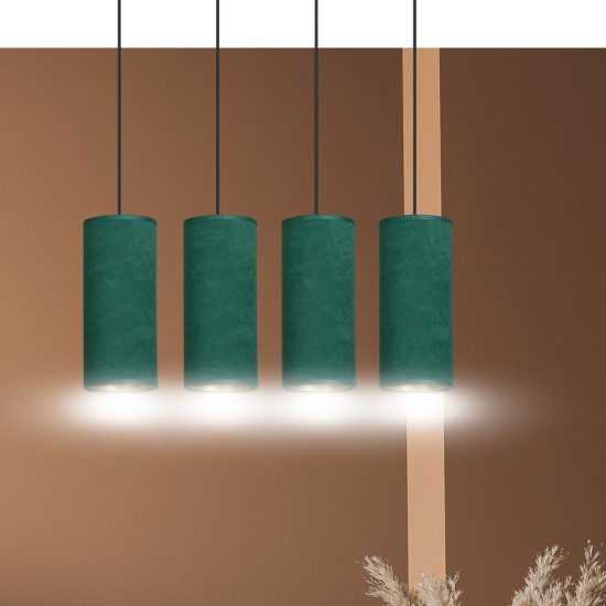 Pakabinamas šviestuvas BENTE 4 BL GREEN