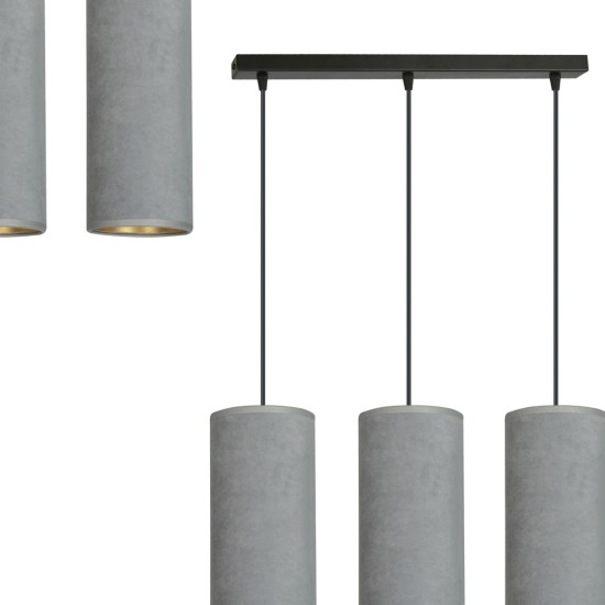 Pakabinamas šviestuvas BENTE 3 BL GRAY