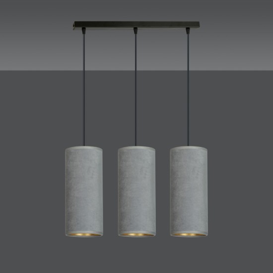 Pakabinamas šviestuvas BENTE 3 BL GRAY