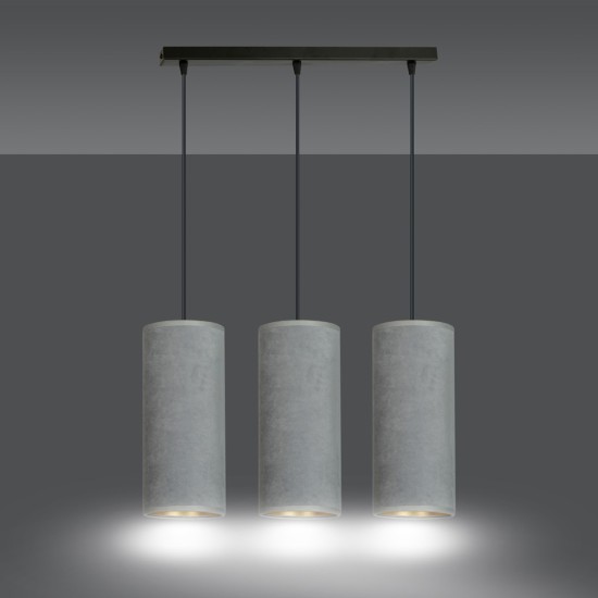 Pakabinamas šviestuvas BENTE 3 BL GRAY