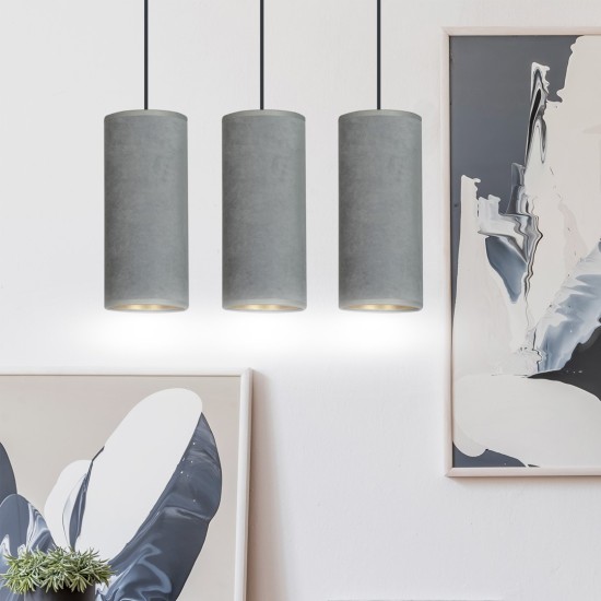Pakabinamas šviestuvas BENTE 3 BL GRAY