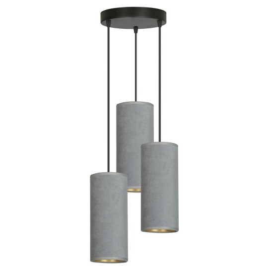 Pakabinamas šviestuvas BENTE 3 BL PREMIUM GRAY