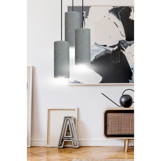 Pakabinamas šviestuvas BENTE 3 BL PREMIUM GRAY