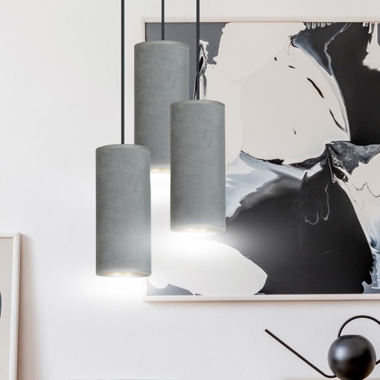 Pakabinamas šviestuvas BENTE 3 BL PREMIUM GRAY