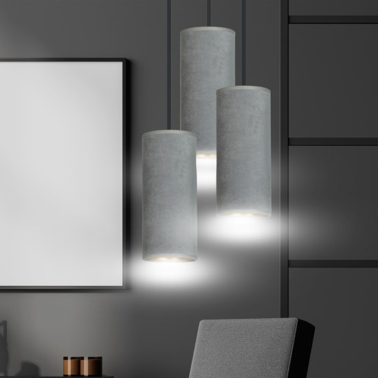 Pakabinamas šviestuvas BENTE 3 BL PREMIUM GRAY