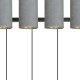 Pakabinamas šviestuvas BENTE 4 BL GRAY
