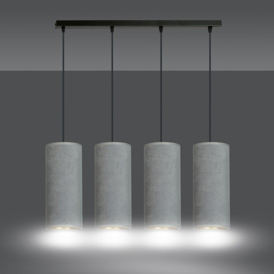 Pakabinamas šviestuvas BENTE 4 BL GRAY