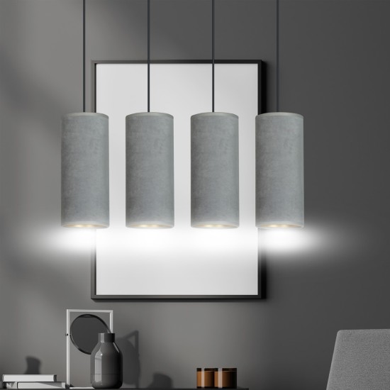 Pakabinamas šviestuvas BENTE 4 BL GRAY