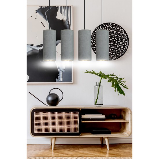 Pakabinamas šviestuvas BENTE 4 BL GRAY