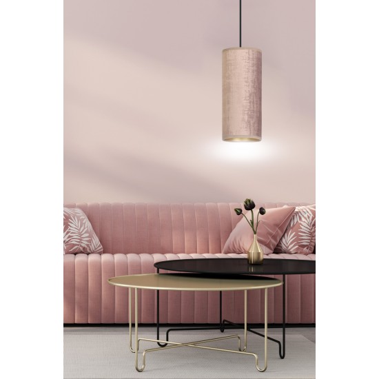 Pakabinamas šviestuvas BENTE 1 BL ROSE