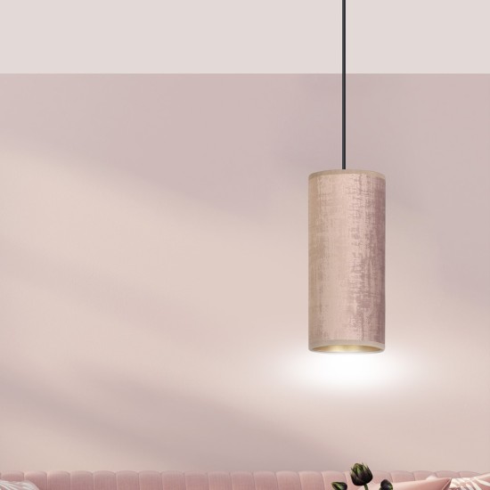 Pakabinamas šviestuvas BENTE 1 BL ROSE