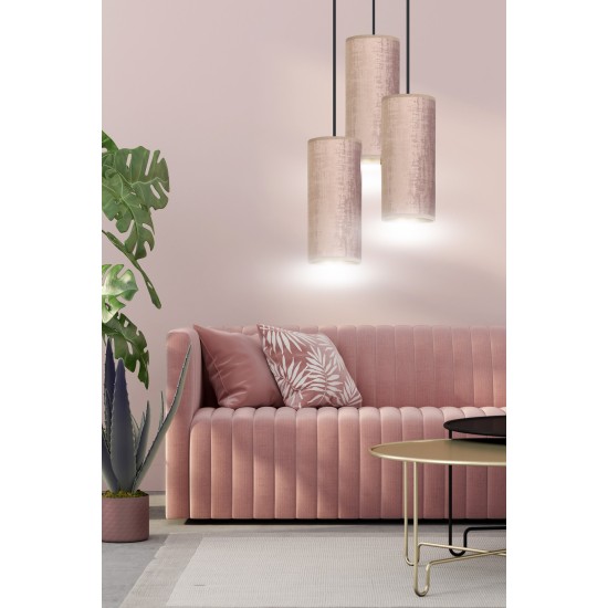 Pakabinamas šviestuvas BENTE 3 BL PREMIUM ROSE Pakabinamas šviestuvas BENTE 3 BL PREMIUM ROSE