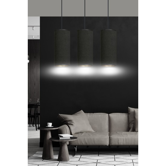 Pakabinamas šviestuvas BENTE 3 BL BLACK