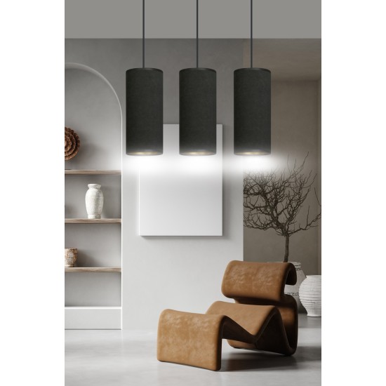 Pakabinamas šviestuvas BENTE 3 BL BLACK