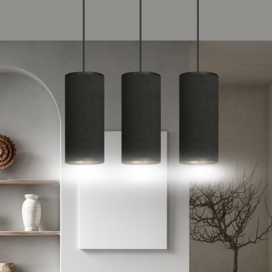 Pakabinamas šviestuvas BENTE 3 BL BLACK