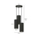 Pakabinamas šviestuvas BENTE 3 BL PREMIUM BLACK Pakabinamas šviestuvas BENTE 3 BL PREMIUM BLACK
