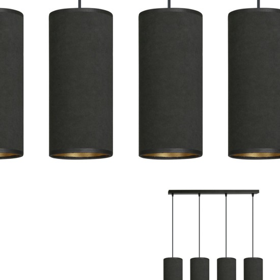 Pakabinamas šviestuvas BENTE 4 BL BLACK