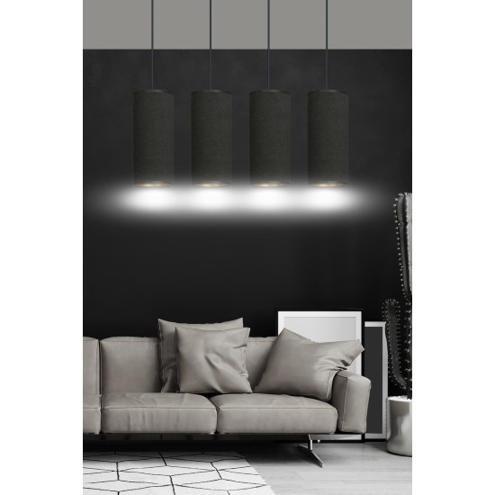 Pakabinamas šviestuvas BENTE 4 BL BLACK