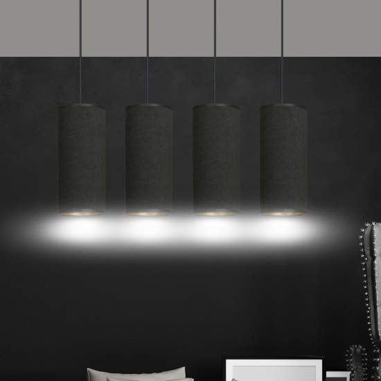 Pakabinamas šviestuvas BENTE 4 BL BLACK