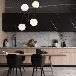PAKABINAMAS ŠVIESTUVAS ARCHI 4B BL OPAL juoda/balta