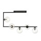 SOMA 5 BL TRANSPARENT lubinis šviestuvas, modernus, juodas SOMA 5 BL TRANSPARENT lubinis šviestuvas, modernus, juodas
