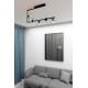 SOMA 5 BL TRANSPARENT lubinis šviestuvas, modernus, juodas SOMA 5 BL TRANSPARENT lubinis šviestuvas, modernus, juodas