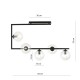 SOMA 5 BL TRANSPARENT lubinis šviestuvas, modernus, juodas SOMA 5 BL TRANSPARENT lubinis šviestuvas, modernus, juodas