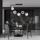 SOMA 5 BL TRANSPARENT lubinis šviestuvas, modernus, juodas SOMA 5 BL TRANSPARENT lubinis šviestuvas, modernus, juodas