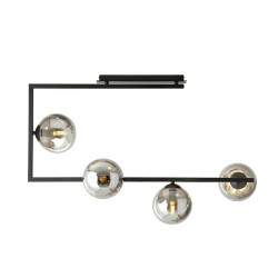 SOMA 4 BL GRAPHITE modernus lubinis šviestuvas su gaubtais