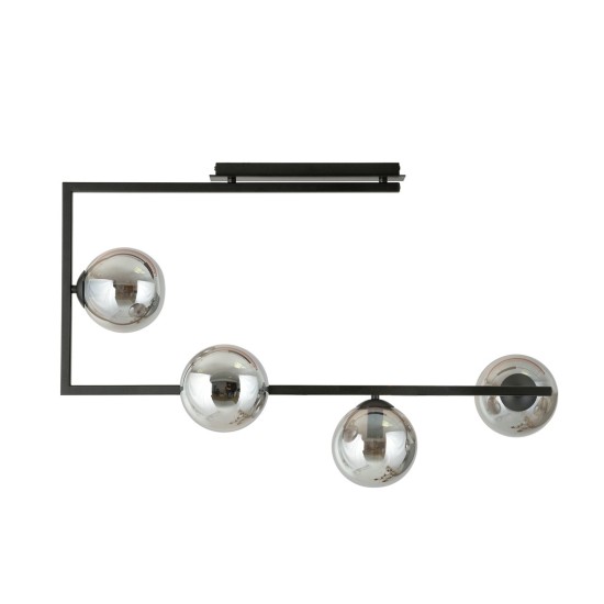 SOMA 4 BL GRAPHITE modernus lubinis šviestuvas su gaubtais SOMA 4 BL GRAPHITE modernus lubinis šviestuvas su gaubtais