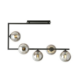 SOMA 5 BL GRAPHITE lubinis šviestuvas, modernus, juodas