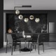 SOMA 5 BL GRAPHITE lubinis šviestuvas, modernus, juodas