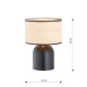 ASPEN LN1 BLACK/RATTAN ŠVIESTUVAS ASPEN LN1 BLACK/RATTAN ŠVIESTUVAS