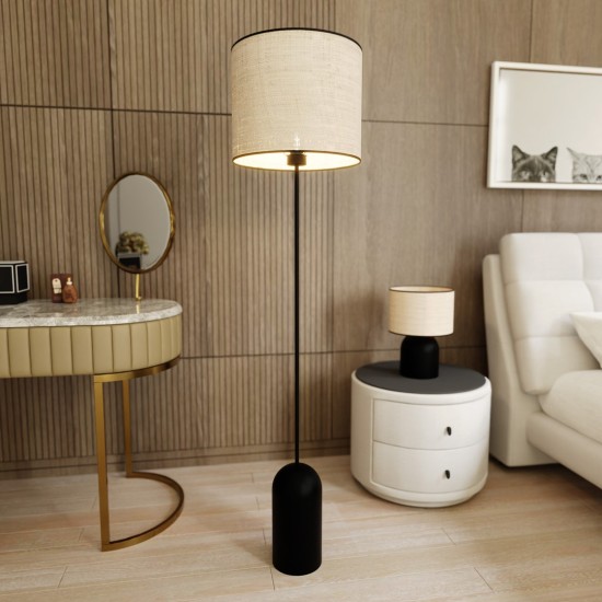 Toršeras ASPEN LP1 BLACK/RATTAN Toršeras ASPEN LP1 BLACK/RATTAN