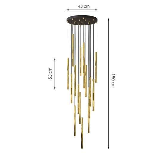 Modernus pakabinamas šviestuvas SELTER 17 PREMIUM GOLD Modernus pakabinamas šviestuvas SELTER 17 PREMIUM GOLD