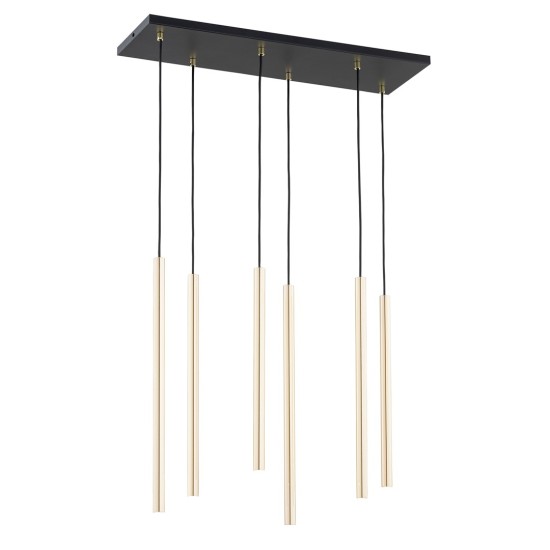 Modernus pakabinamas šviestuvas SELTER 6 GOLD