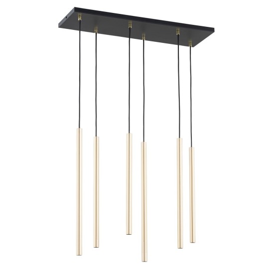 Modernus pakabinamas šviestuvas SELTER 6 GOLD